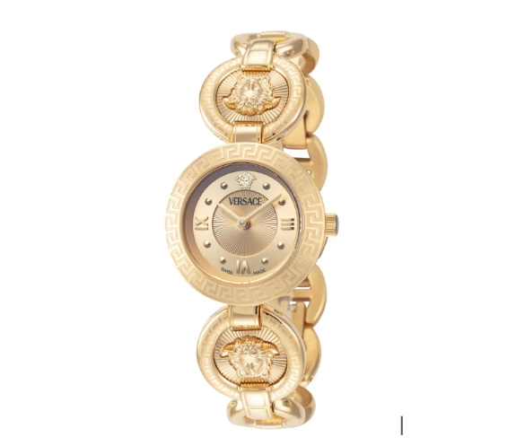 Versace Greca Jewel Quartz Gold Dial Women's Watch