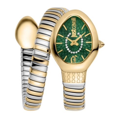 Just Cavalli Eclisse Quartz Dark Green Dial Women's Watch