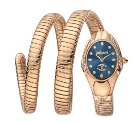 Just Cavalli Serpente Nobile Quartz Dark Blue Dial Women's Watch