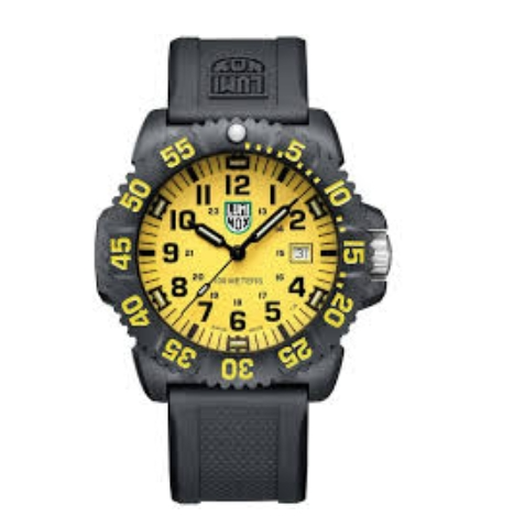 Luminox Men's Sea Lion X2.2075 Black/Yellow Dial Polyurethane Watch