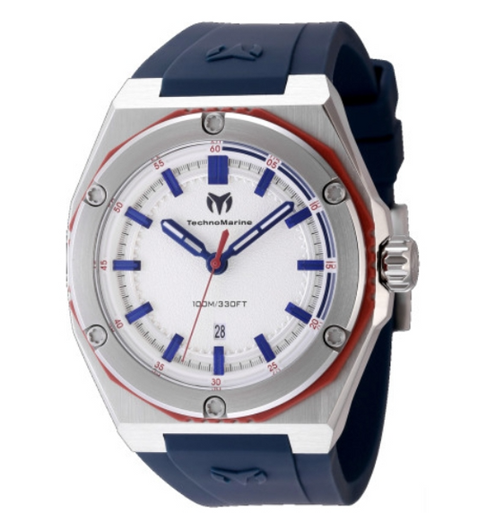 TechnoMarine Coral Legacy Quartz Silver Dial Men's Watch 45mm