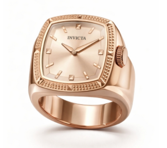 Invicta Mini Angel Women's Ring Watch - 24mm, Rose Gold