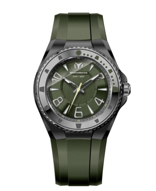 TechnoMarine Lusso Mare Quartz Olive Green Dial Men's Watch