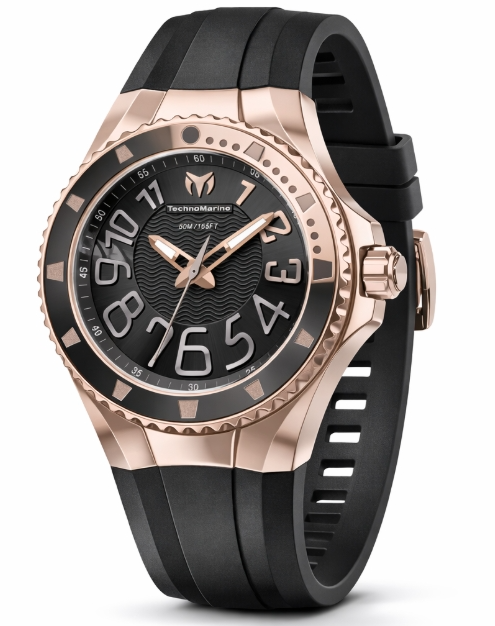 TechnoMarine Lusso Mare Unisex Watch - 38mm, Black