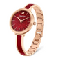 Swarovski Crystalline Quartz Red Dial Women's Watch