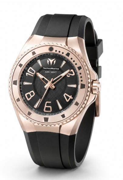 TechnoMarine Lusso Mare Men's Watch - 44mm, Black