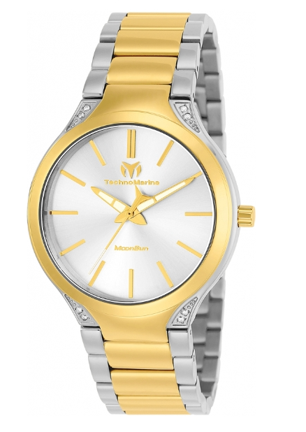 Technomarine Moonsun Quartz Silver Dial Women's Watch 38mm