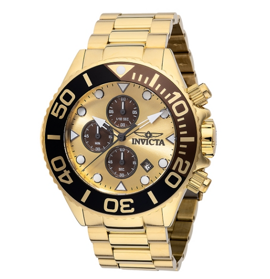 Invicta Grand Diver Men's Watch - 52mm, Gold