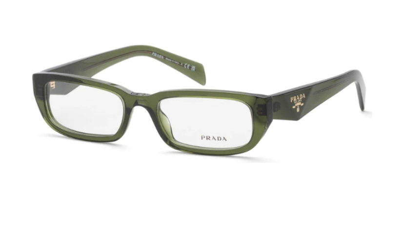 Prada Women's Green Rectangular Opticals