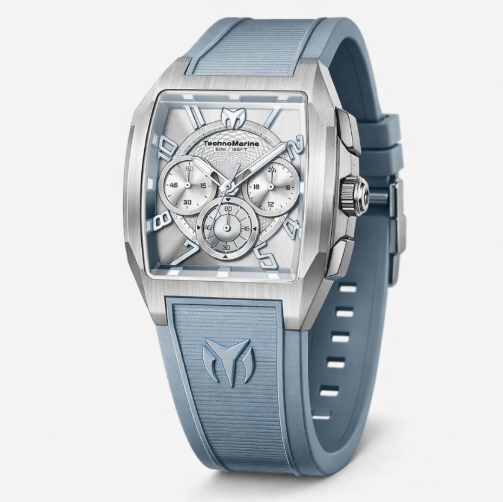 TechnoMarine Aqua Quadrant Men's Watch - 41mm. Light Blue