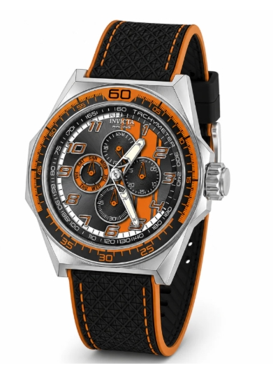Invicta Racing Stryketach Men's Watch - 50mm. Orange. Black