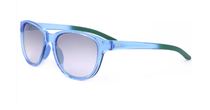 Under Armour Unisex Blue Wrap Sunglasses