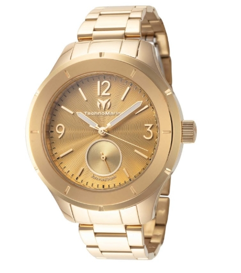 Technomarine Moonsun Quartz Gold Dial Unisex Watch