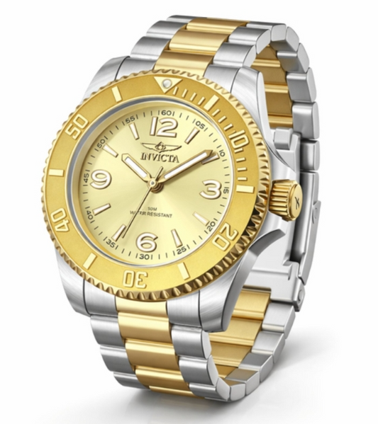 Invicta Specialty Quartz Gold Dial Men's Watch