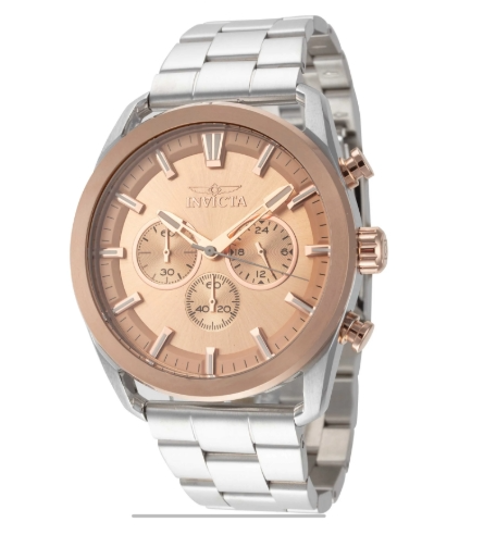 Invicta Speedway Quartz Rose Gold Dial Men's Watch