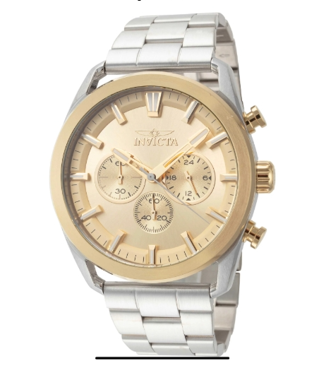 Invicta Speedway Quartz Gold Dial Men's Watch