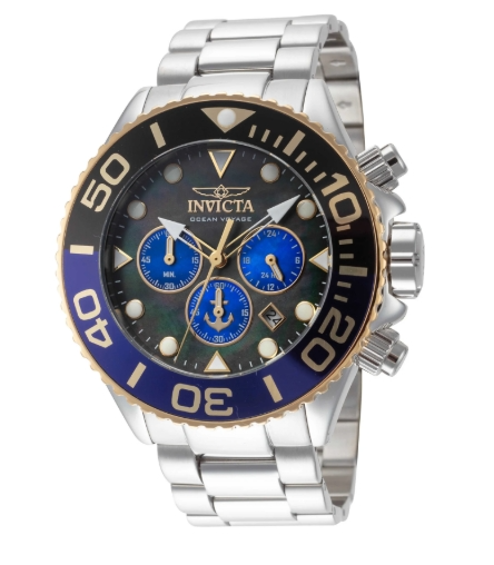 Invicta Ocean Voyage Quartz Black and Blue Dial Men's Watch