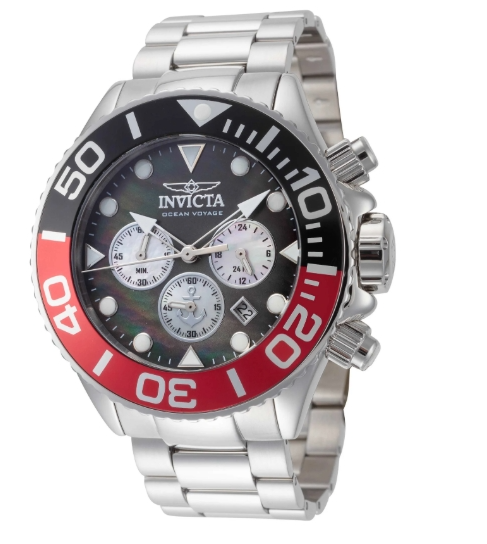Invicta Ocean Voyage Quartz Black and White Dial Men's Watch
