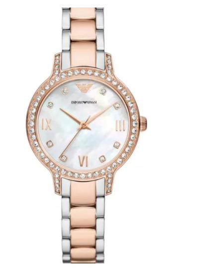 Emporio Armani Classic Quartz Mother-of-Pearl Dial Women's Watch