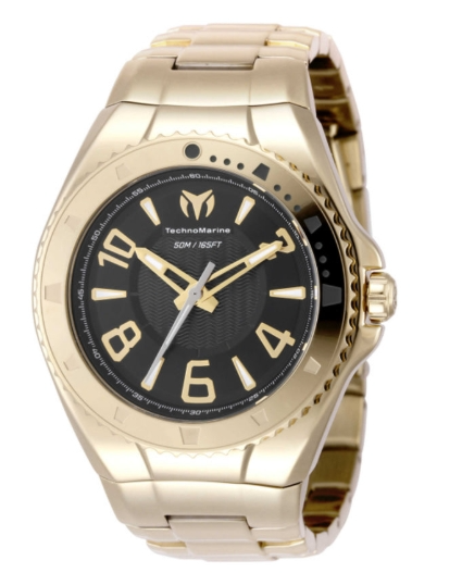Technomarine Lusso Mare 44mm Black Dial Men's Quartz Watch