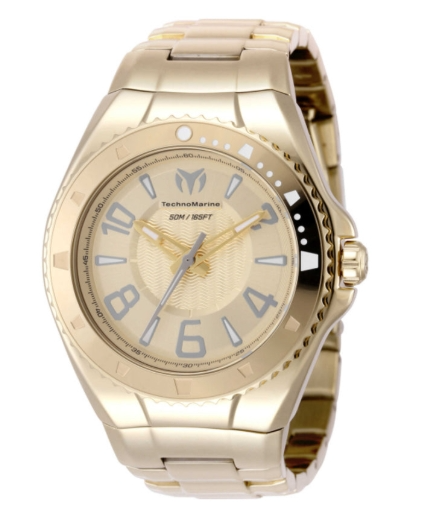 Technomarine Lusso Mare 44mm Gold Dial Men's Quartz Watch