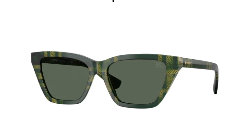 Burberry Women's Green Square Sunglasses