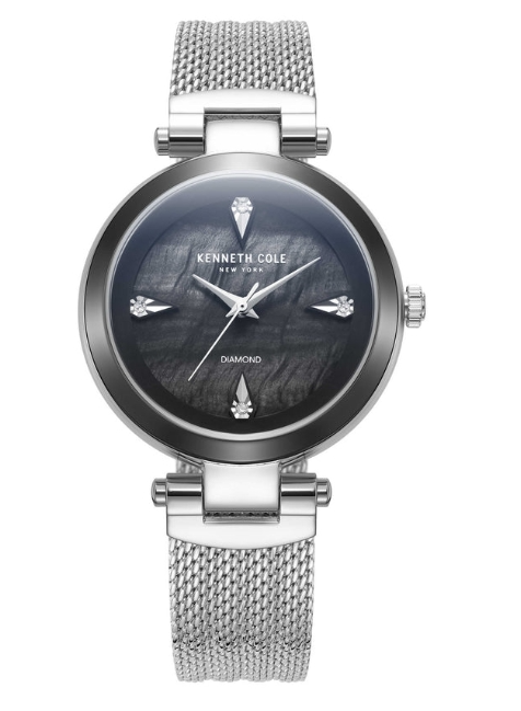 Kenneth Cole Classic Quartz Black Mother-of-Pearl Dial Women's Watch