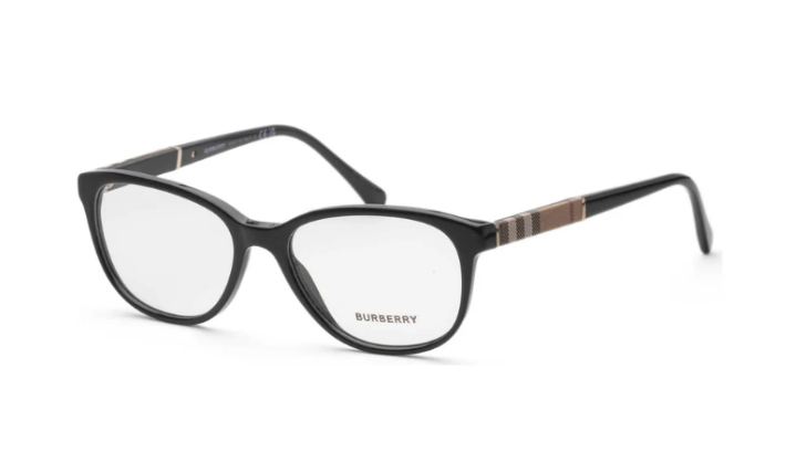 Burberry Women's Black Square Eyeglasses