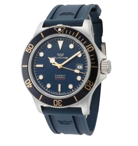 Glycine Combat Sub Automatic Blue Dial Men's Watch