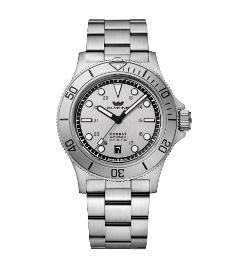 Glycine Combat Sub Automatic Silver Dial Men's Watch