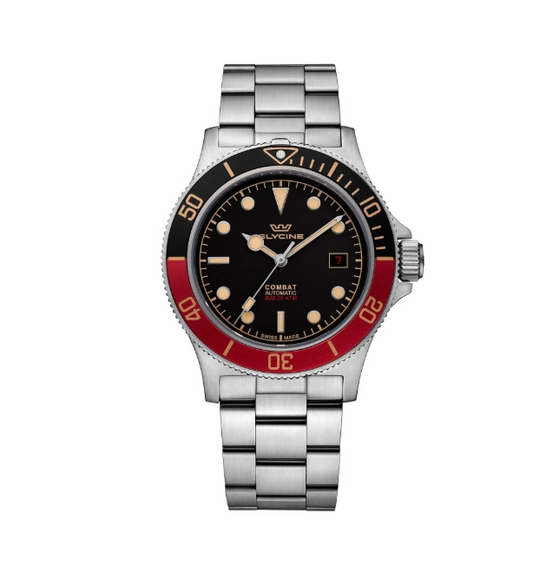 Glycine Combat Sub Automatic Black Dial Men's Watch