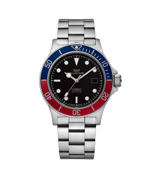 Glycine Combat Sub Automatic Black Dial Men's Watch