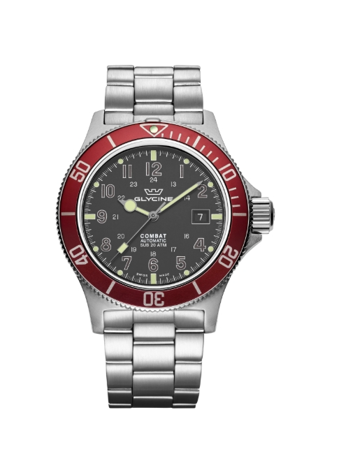 Glycine Combat Sub Automatic Grey Dial Men's Watch