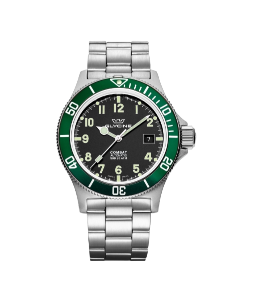 Glycine Combat Sub Automatic Black Dial Men's Watch