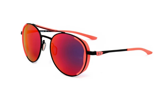 Under Armour Unisex Black Round Sunglasses