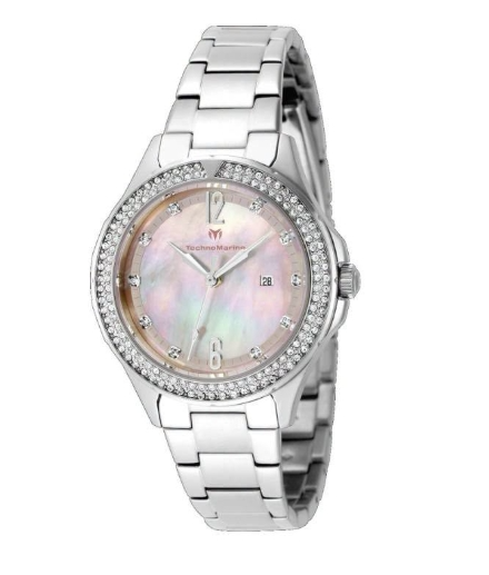 TechnoMarine Luna Tides Women's Watch w/ Mother of Pearl Dial - 33mm, Steel