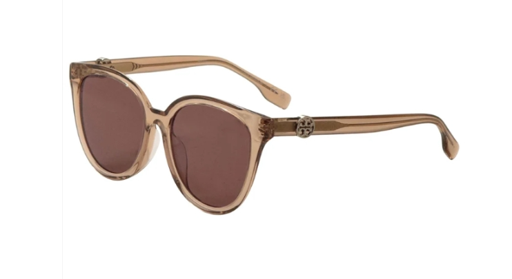 Tory Burch Women's Brown Rectangular Sunglasses