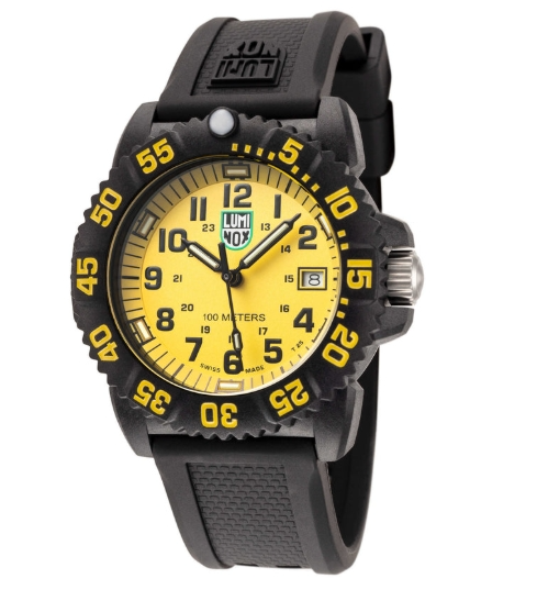 Luminox Sea Lion Quartz Black and Yellow Dial Men's Watch