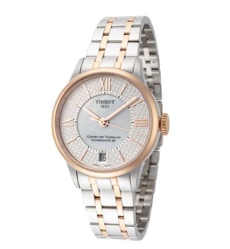 Tissot T-Classic Automatic White Mother-of-Pearl Dial Women's Watch