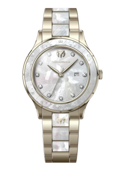 Technomarine Seafoam Glow 33mm Quartz Silver Dial Women's Watch