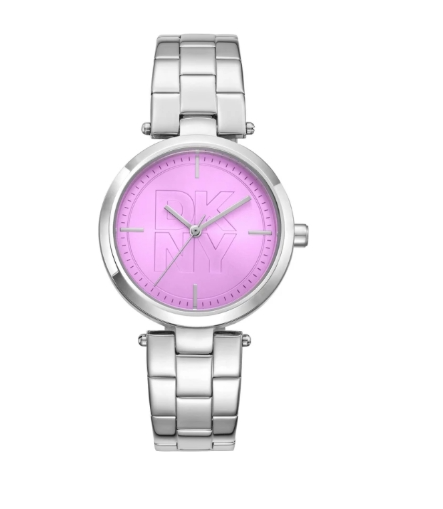DKNY Logo 32mm Pink Dial Women's Quartz Watch