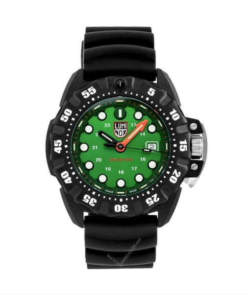 Luminox Scott Cassell Deep Dive 45mm Green Dial Men's Quartz Watch