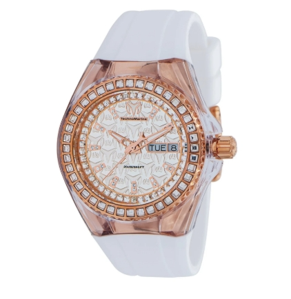 TechnoMarine Cruise Swiss Ronda 517 Caliber Women's Watch - 40mm, White