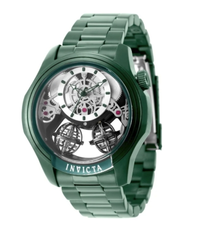 Invicta Specialty Twin-Axis Men's Watch w/ Skeleton Dial - 46mm, Green