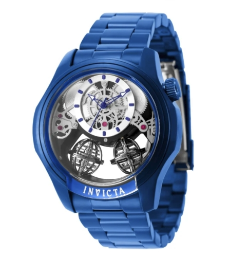Invicta Specialty Twin-Axis Men's Watch w/ Skeleton Dial - 46mm, Blue