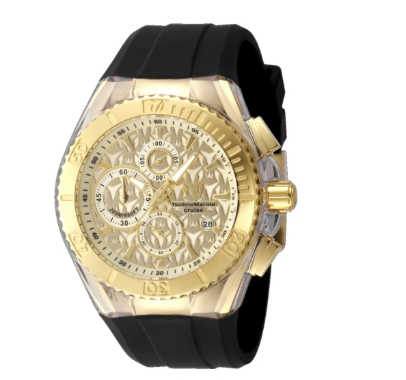 TechnoMarine Cruise Star Unisex Watch - 45mm. Black