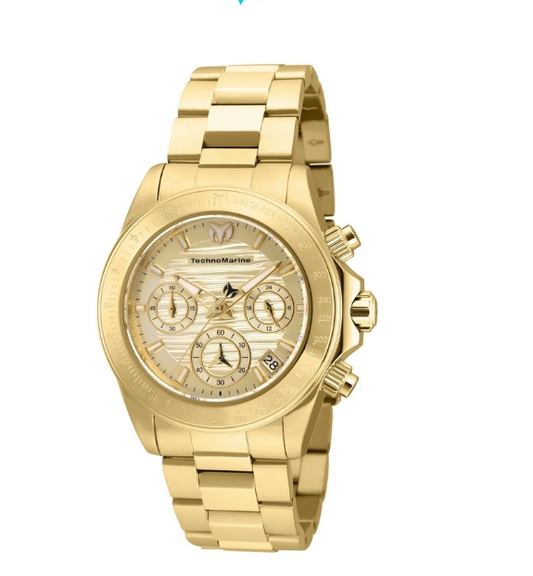 TechnoMarine Manta Ray Unisex Watch - 38mm, Gold