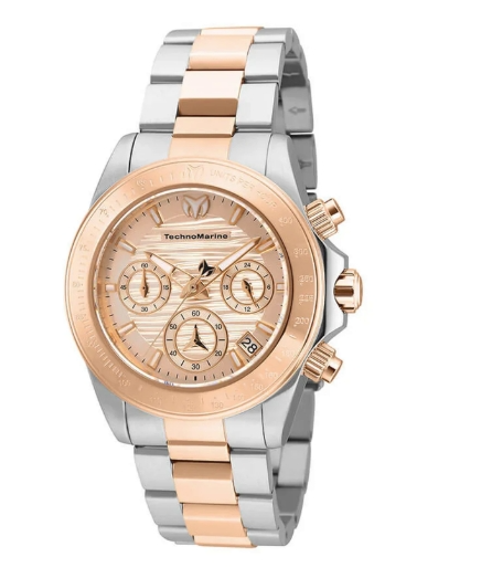 TechnoMarine Manta Ray Unisex Watch - 38mm, Steel, Rose Gold