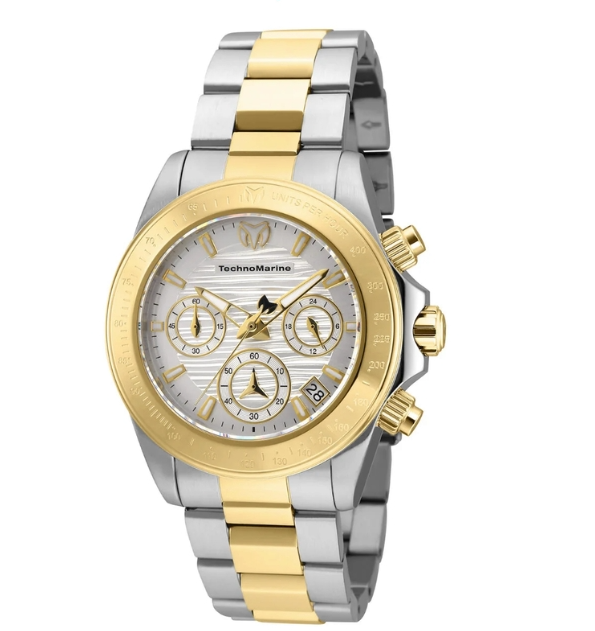 TechnoMarine Manta Ray Unisex Watch - 38mm, Steel, Gold