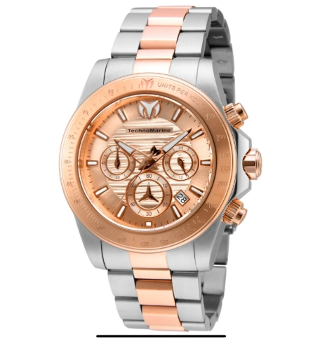 TechnoMarine Manta Ray Men's Watch - 42mm, Steel, Rose Gold